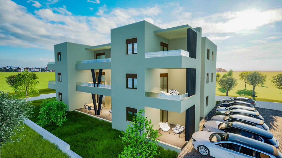 Vodice - *NOVOGRADNJA* S6 stanovanje, 2S+DB, prvo nadstropje, pogled na morje