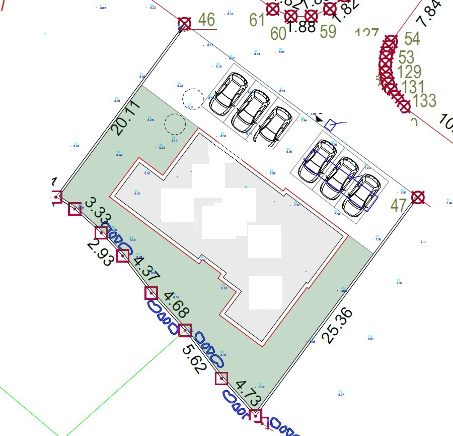 Gradbeno zemljišče s projektom za 4 stanovanjske enote – 550 m od plaže, Srima