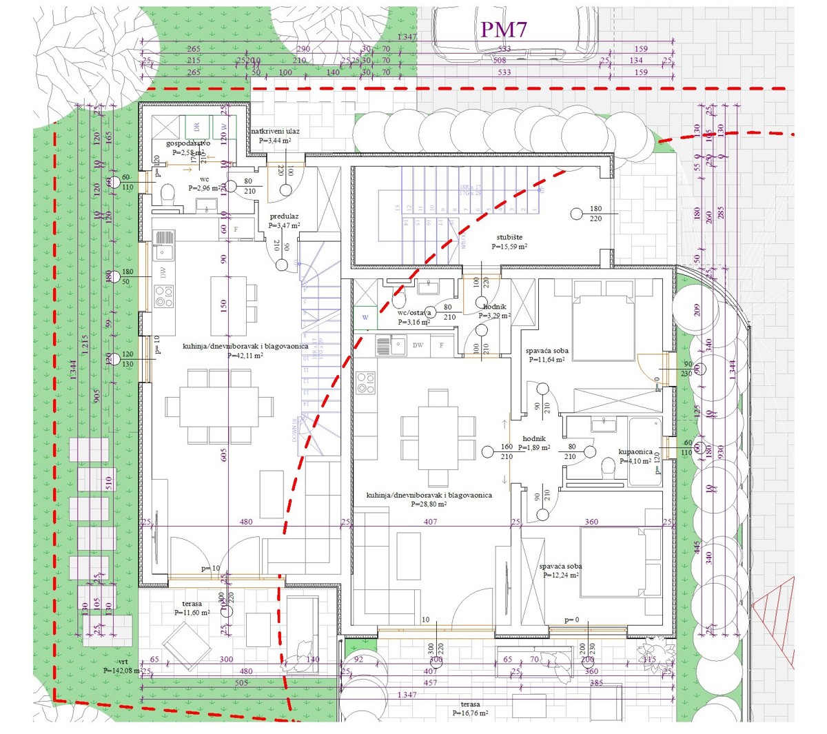 Vodice - Zemljišče z gradbenim dovoljenjem