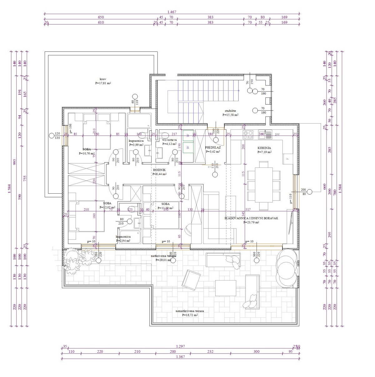 Vodice - Zemljišče z gradbenim dovoljenjem