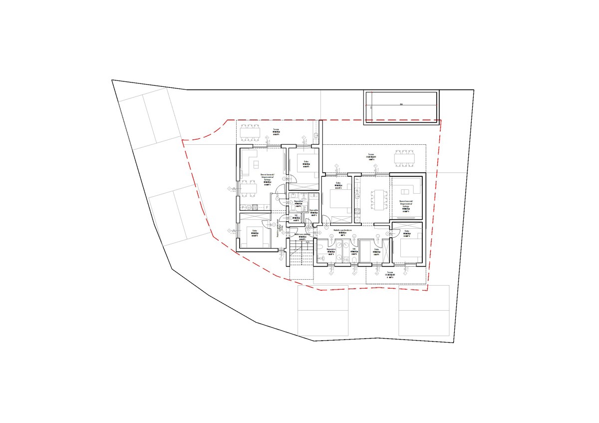 Vodice - zemljišče s projektom za stavbo s 4 stanovanji