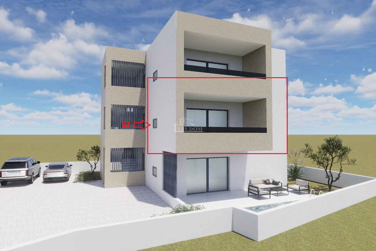 Vodice - PREDPRODAJA, NOVOGRADNJA - S2 stanovanje v prvem nadstropju