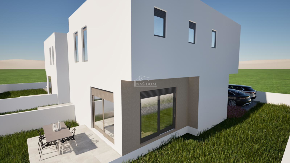 Srima - dvonadstropna vrstna hiša z vrtom - NOVOGRADNJA