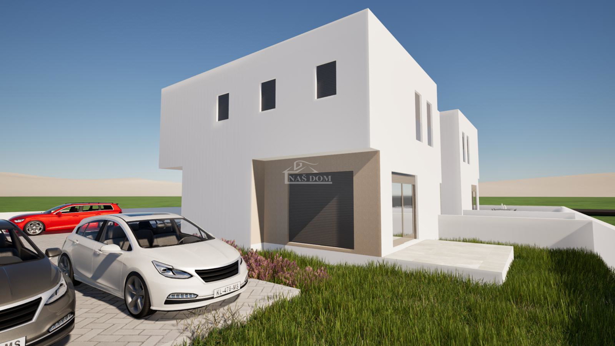 Srima - dvonadstropna vrstna hiša z vrtom - NOVOGRADNJA