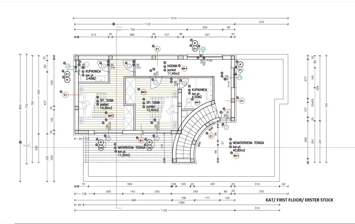 VODICE - Moderna vila s bazenom - NOVOGRADNJA
