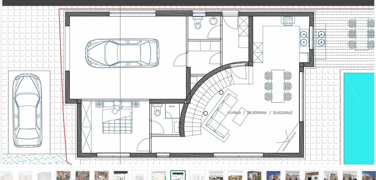 VODICE - Moderna vila s bazenom - NOVOGRADNJA