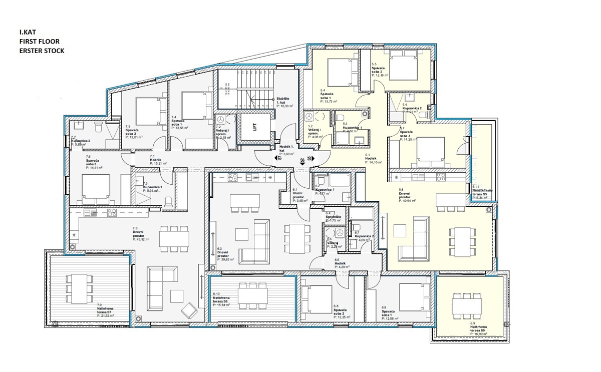 Vodice - NOVOGRADNJA stanovanja z razgledom na morje