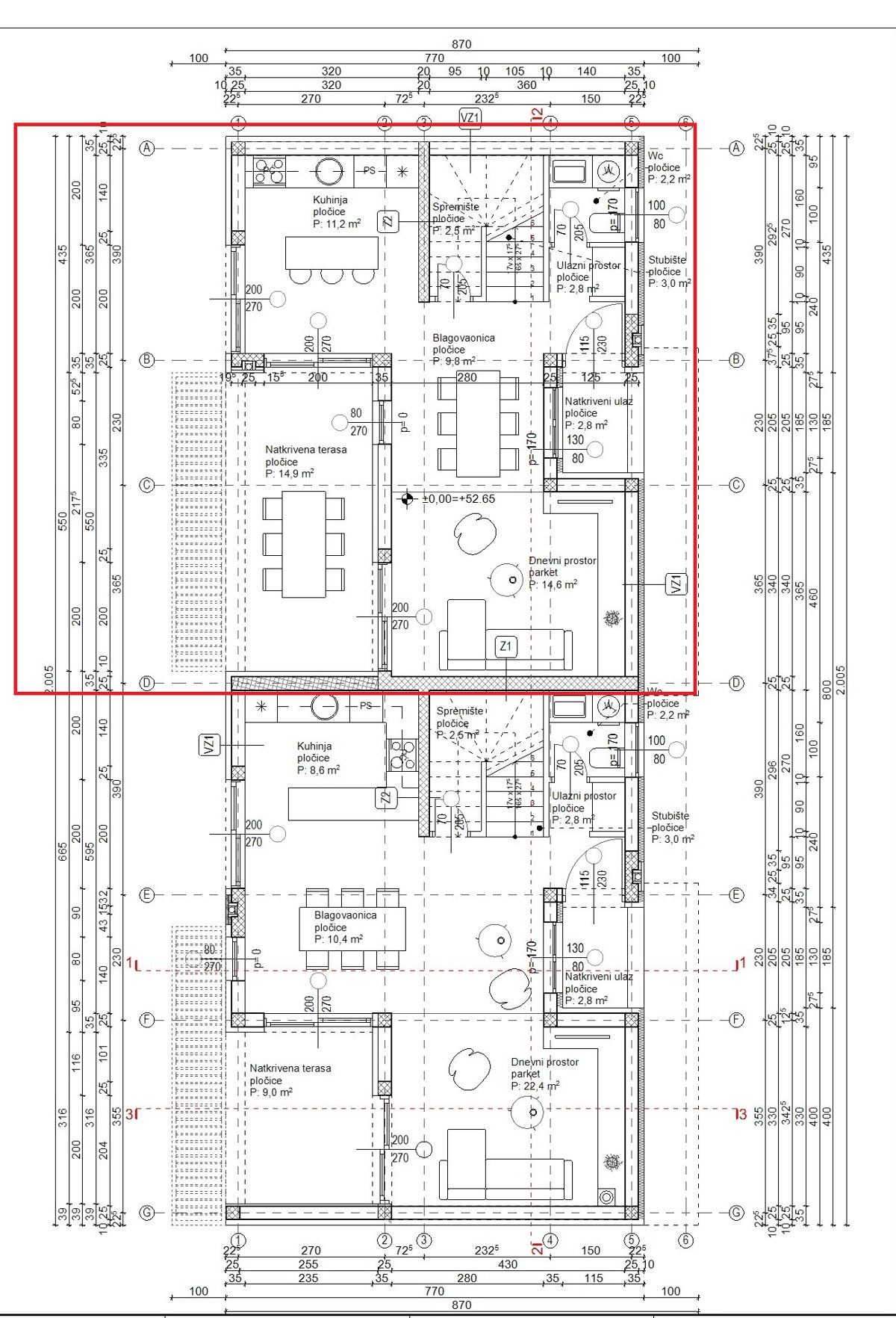 Vodice - hiša S1 z bazenom