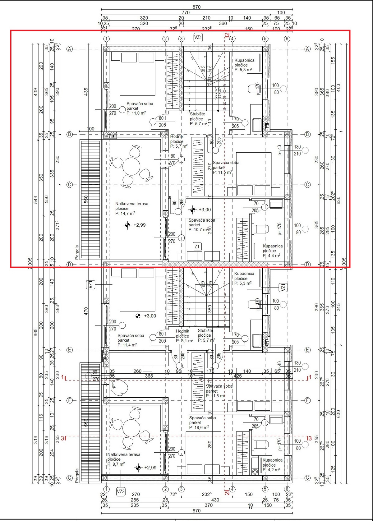 Vodice - hiša S1 z bazenom
