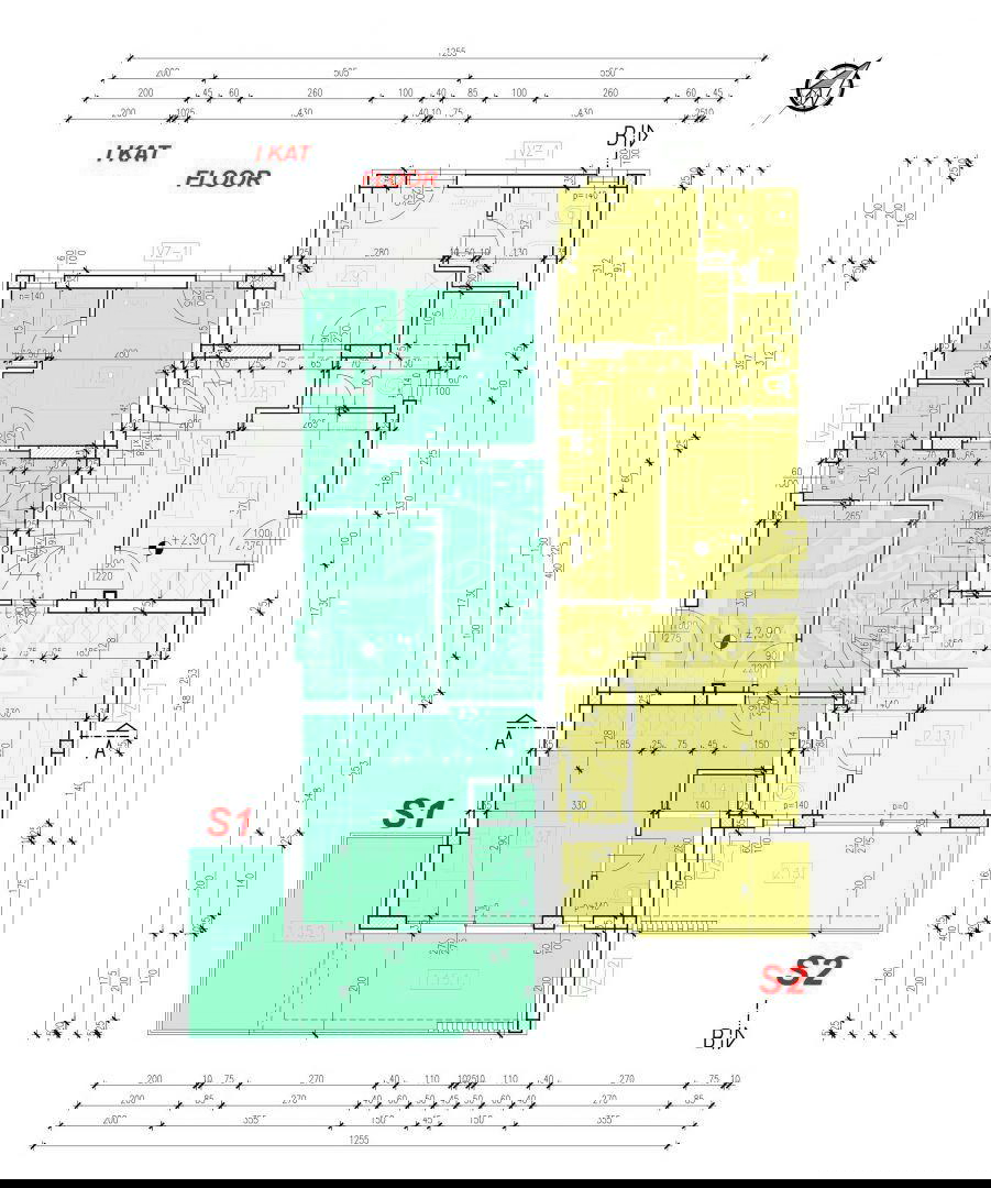 Tribunj ** Novogradnja** S1 dvojna kuća s krovno teraso, 400 m od plaže