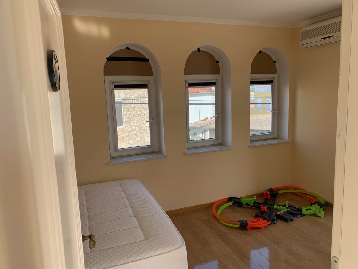 Vodice - Center Hiša s strešno teraso, pogled na morje