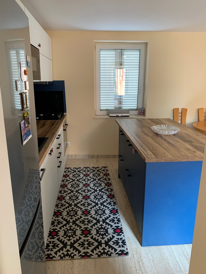 Vodice - Center Hiša s strešno teraso, pogled na morje
