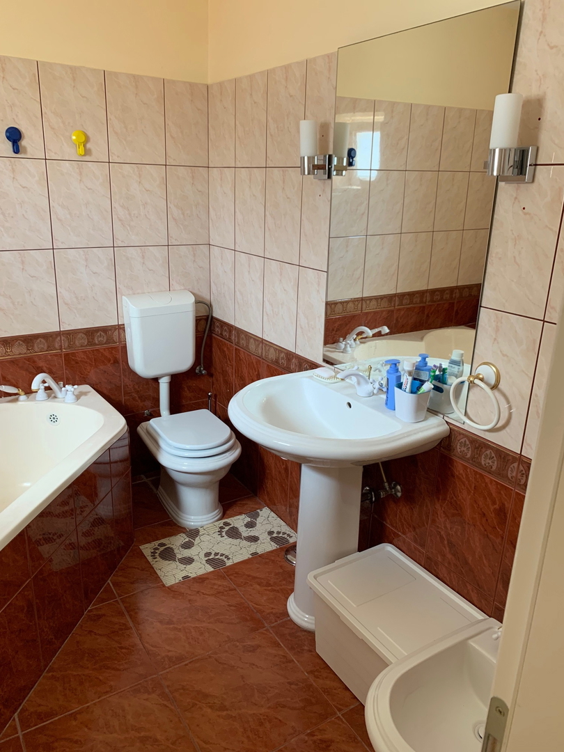 Vodice - Center Hiša s strešno teraso, pogled na morje