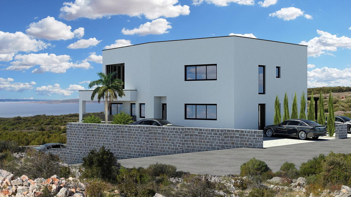 Vodice - stanovanje z vrtom, 500 m od plaže