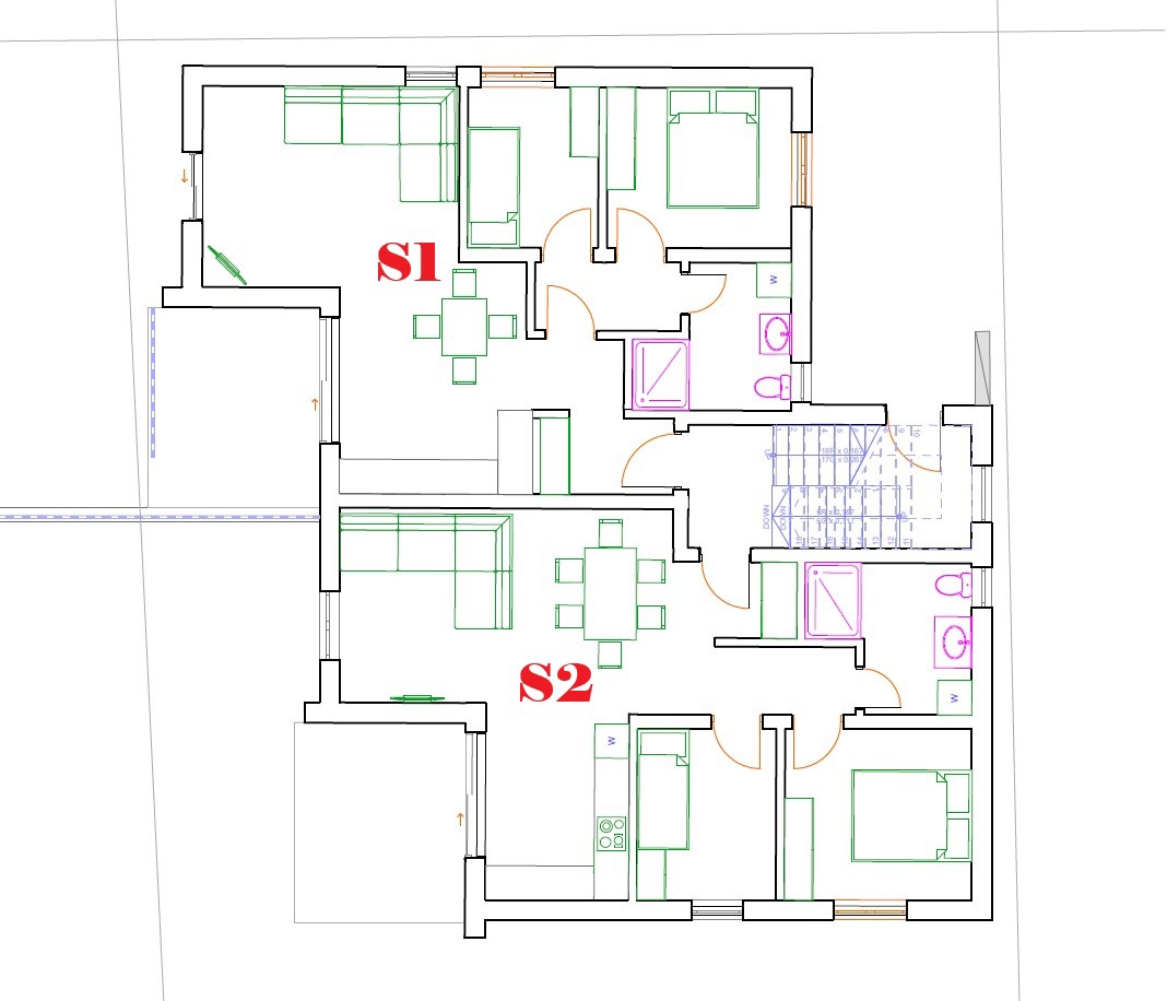 Brodarica - Stanovanje S2 v pritličju z 130 m2 vrta