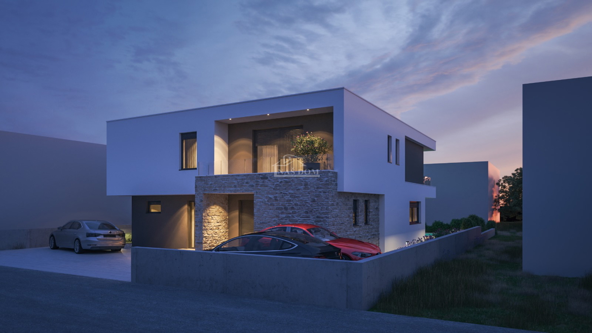 Vodice - Luksuzna dvojna hiša S2 na mirni lokaciji - novogradnja
