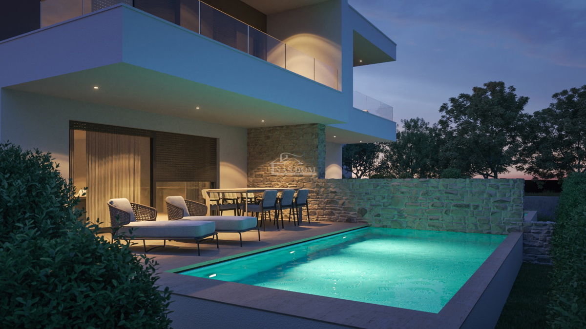 Vodice - Luksuzna dvojna hiša S2 na mirni lokaciji - novogradnja