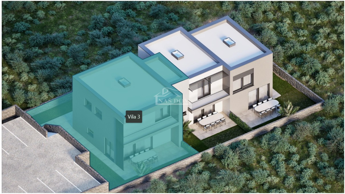 Vodice - Vrstna hiša V3 na mirni lokaciji