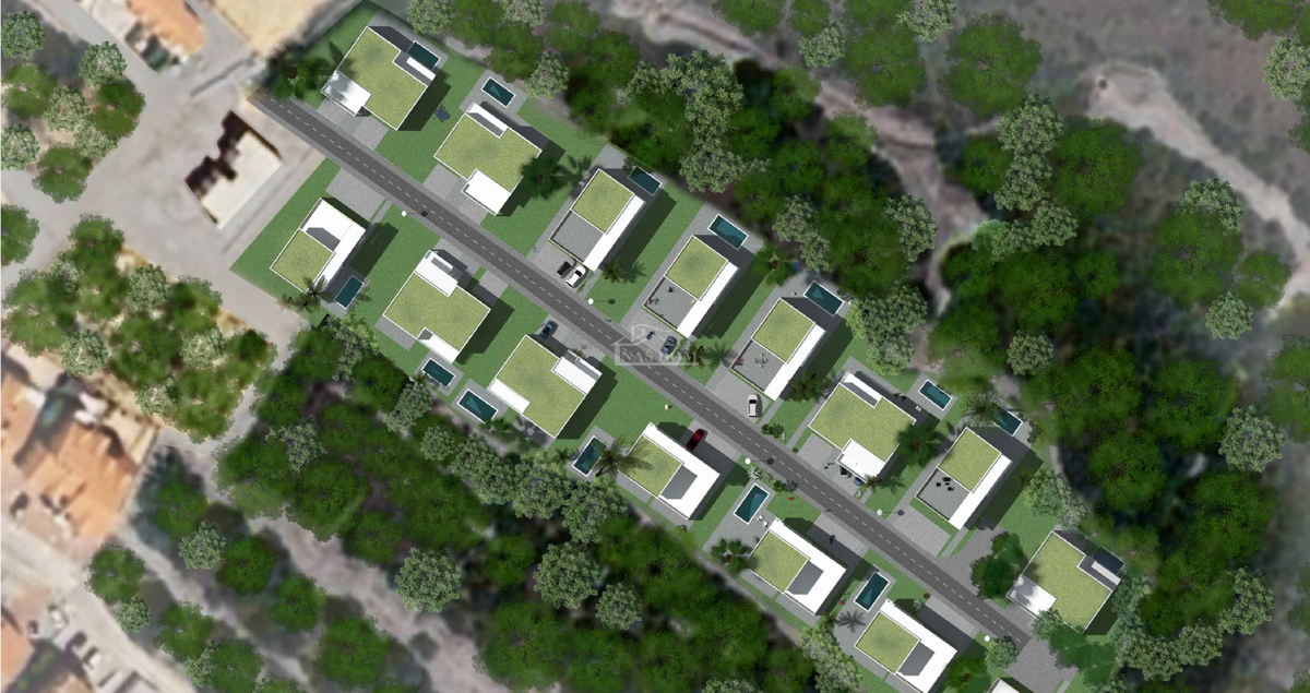 Srima, Vodice - gradbeno zemljišče 710 m2, 550 m od plaže