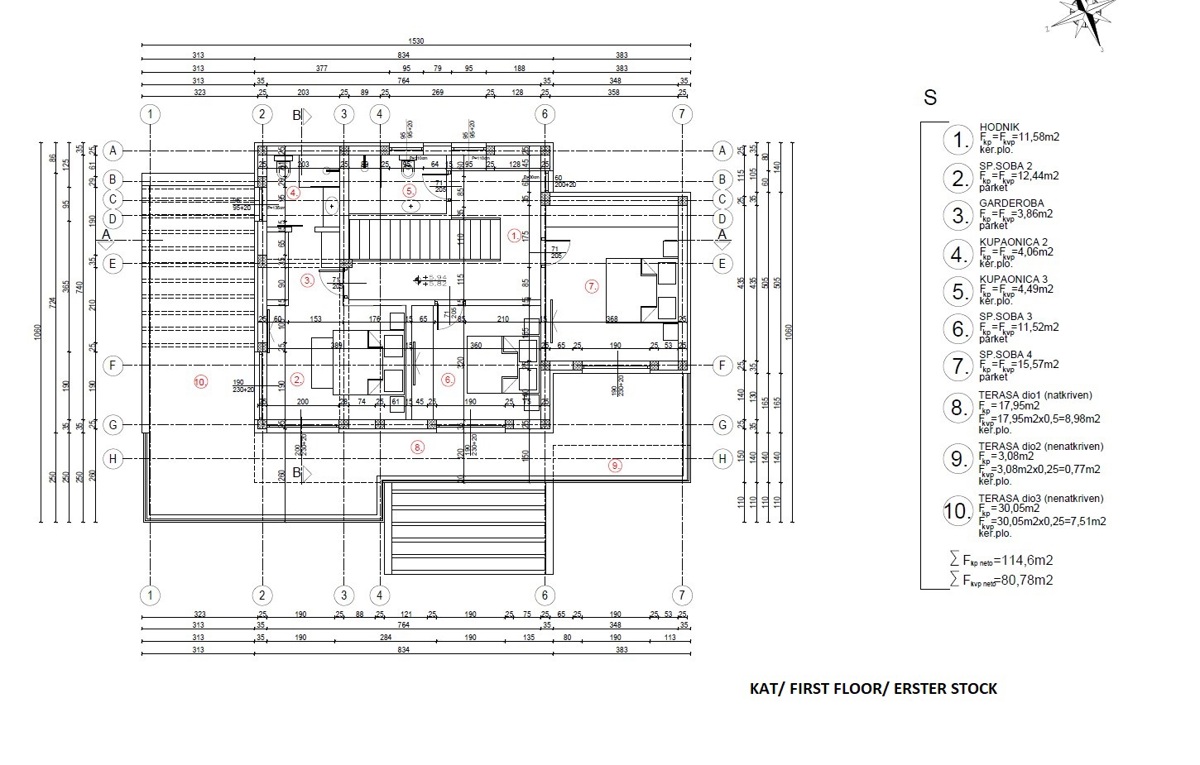 Šibenik, Donje Polje - vila s bazenom