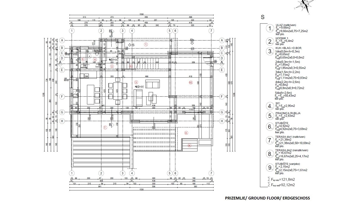 Šibenik, Donje Polje - vila s bazenom
