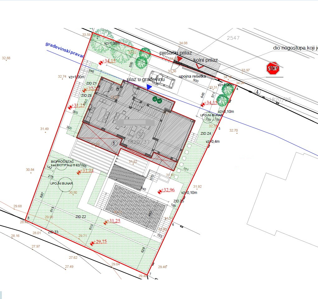 Šibenik, Donje Polje - vila s bazenom