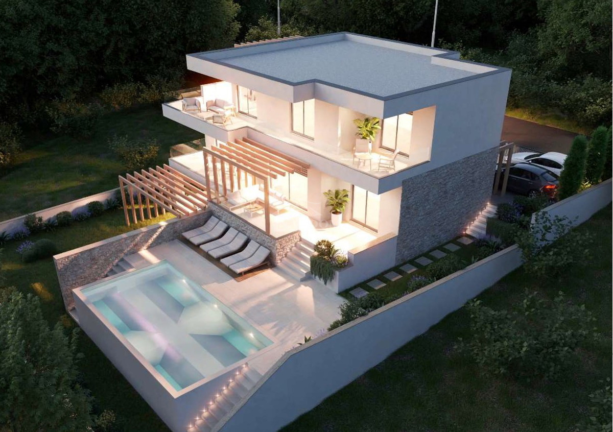 Šibenik, Donje Polje - vila s bazenom