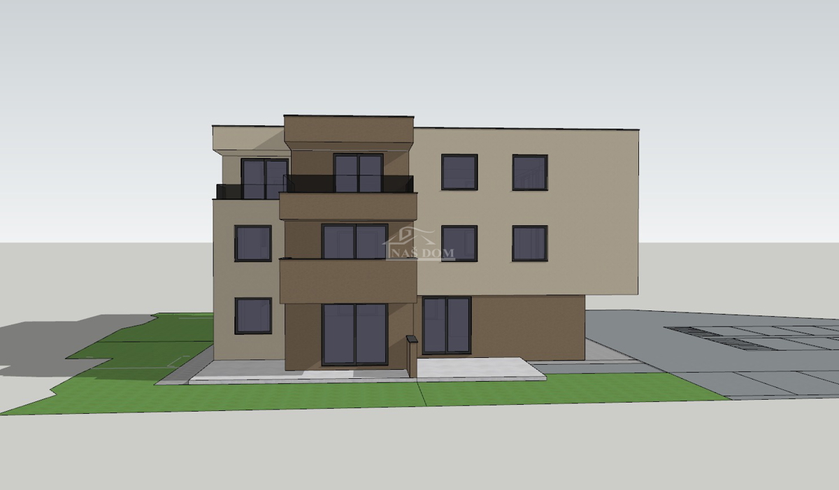 Vodice - Stanovanje S10 v 2. nadstropju, NOVOGRADNJA, pogled na morje