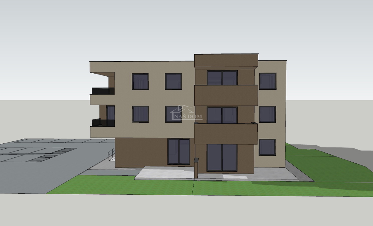 Vodice - Stanovanje S10 v 2. nadstropju, NOVOGRADNJA, pogled na morje