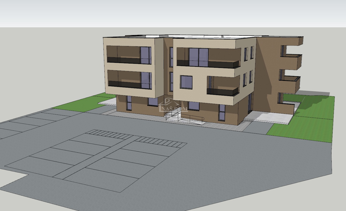 Vodice - Stanovanje S10 v 2. nadstropju, NOVOGRADNJA, pogled na morje