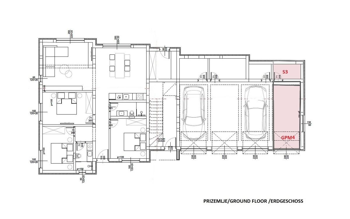Vodice - S3 stanovanje 400 m od plaže, pogled na morje in naravo