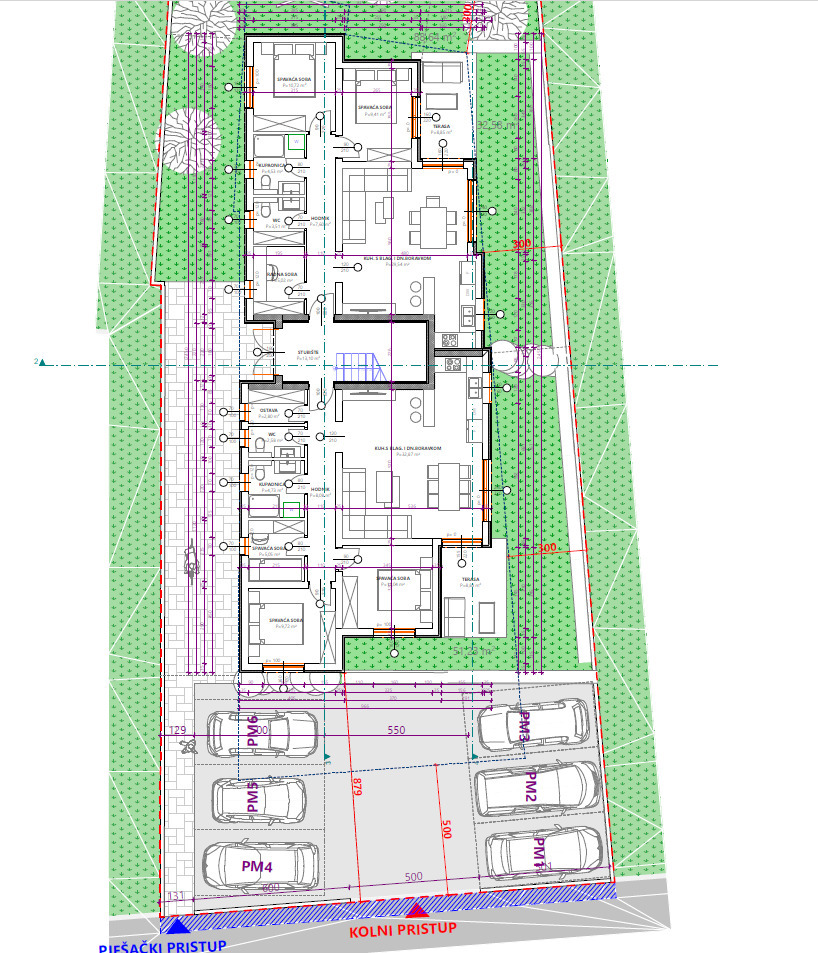 Vodice - S1 stanovanje v pritličju 81,29 m2, vrt