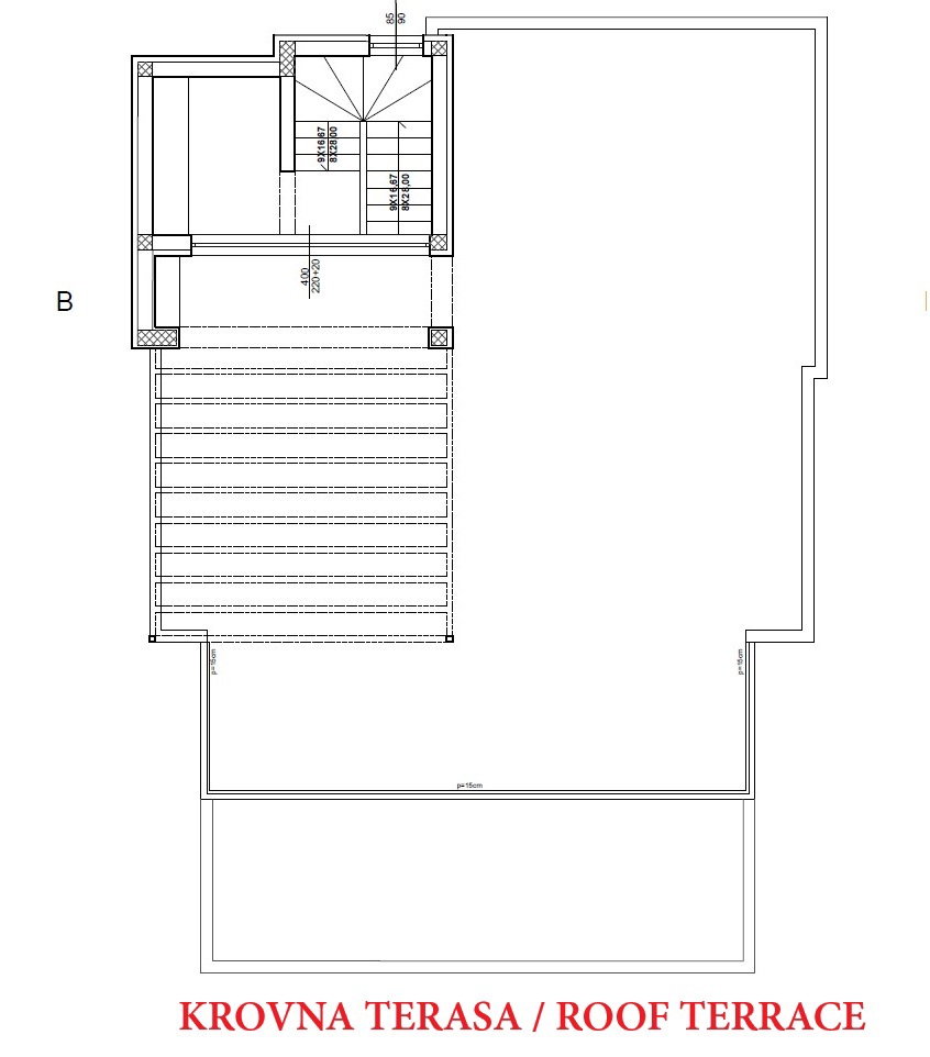 VODICE – GRADBENO ZEMLJIŠČE 748 m² S PRAVNOMOČNIM GRADBENO DOVOLJENJEM, ODLIČNA LOKACIJA!