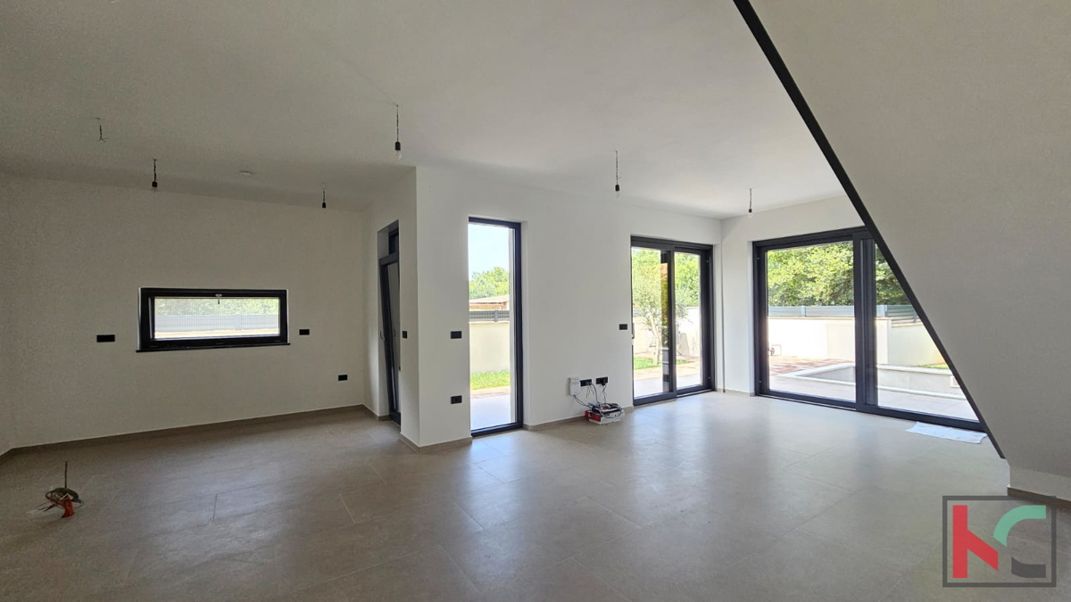 Istra, Medulin, dvojček v izgradnji z bazenom in vrtom, garaža, blizu morja, #prodaja