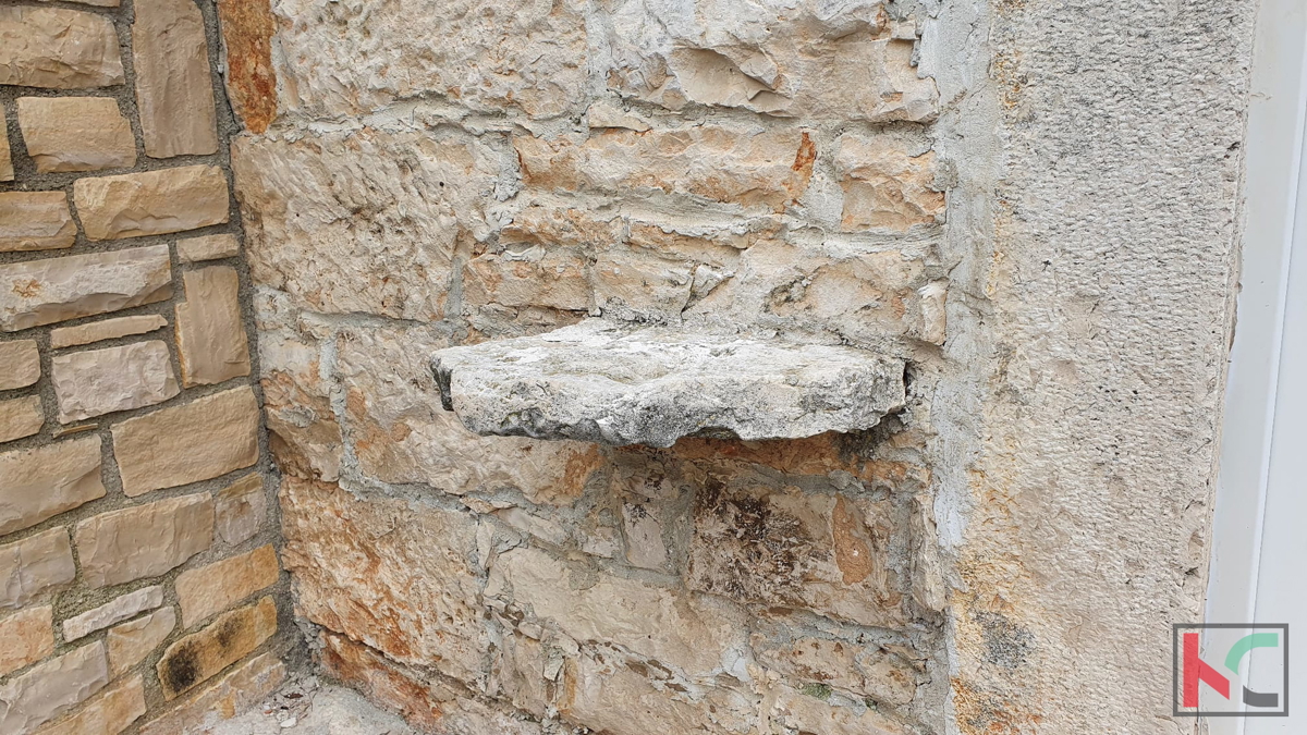 Istra, kamnita hiša v okolici Rovinja, 120m2, v visoki roh-bau fazi s pogledom na morje, #prodaja