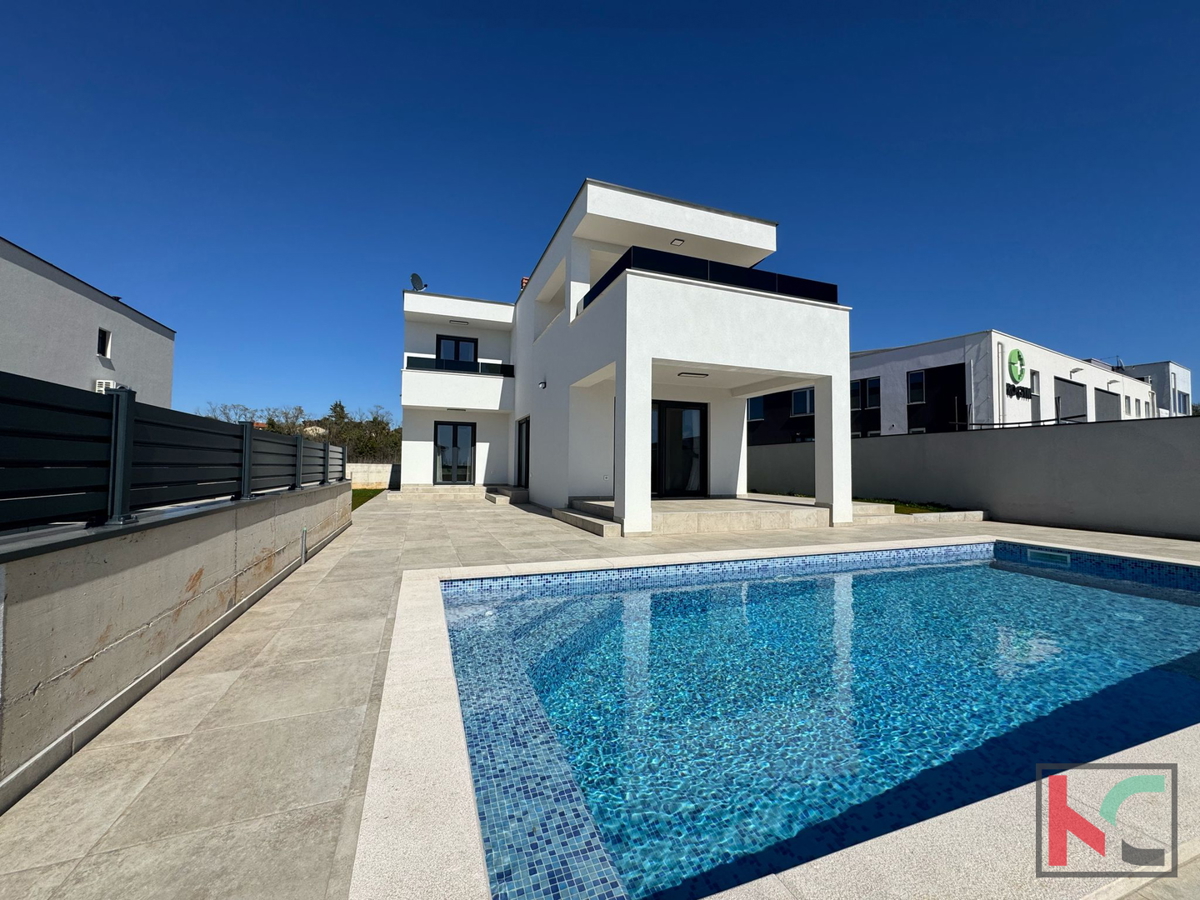 STRA, VODNJAN, KUĆA S BAZENOM 125,76M2, NOVOGRADNJA, #PRODAJA