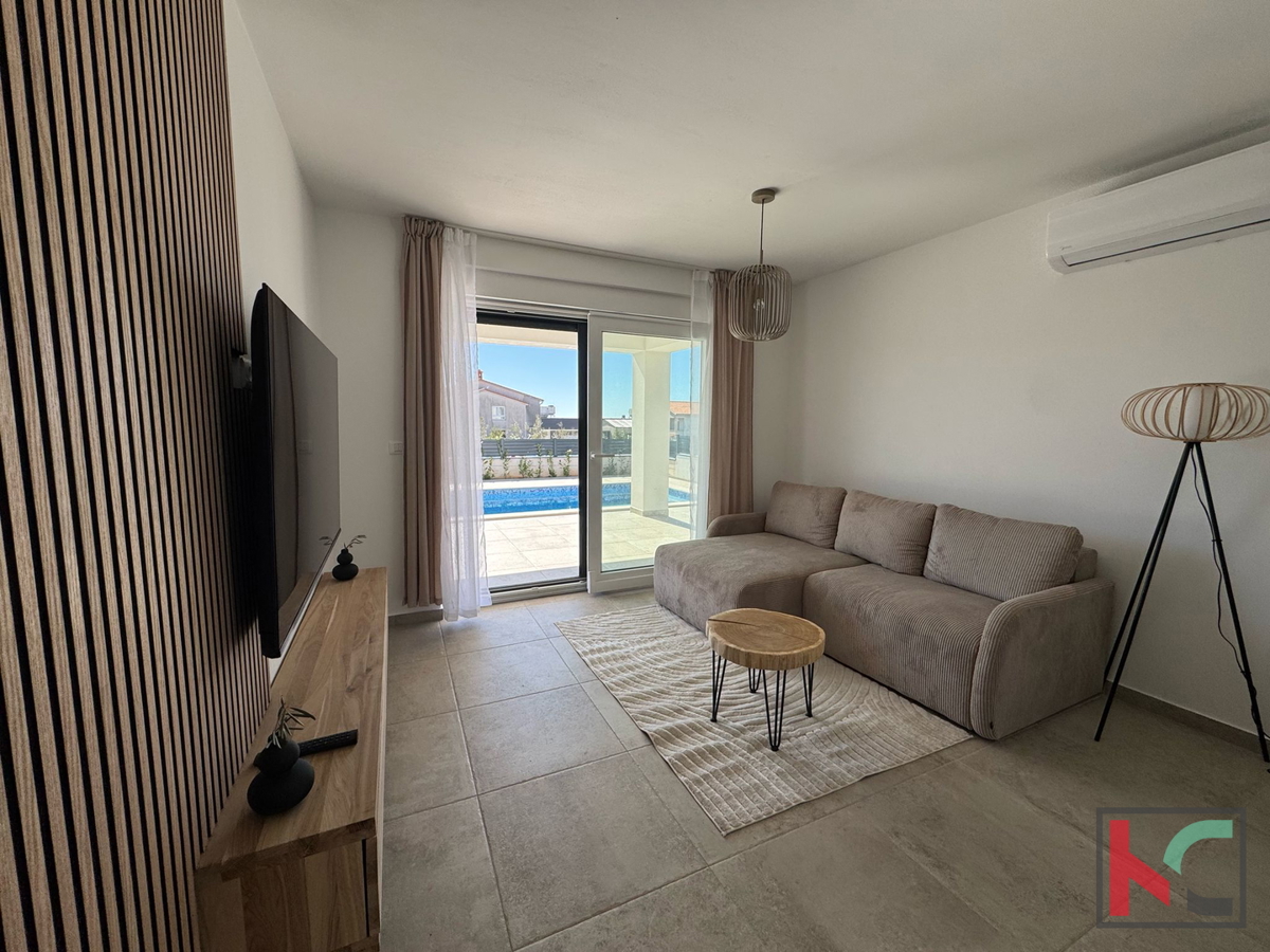 STRA, VODNJAN, KUĆA S BAZENOM 125,76M2, NOVOGRADNJA, #PRODAJA
