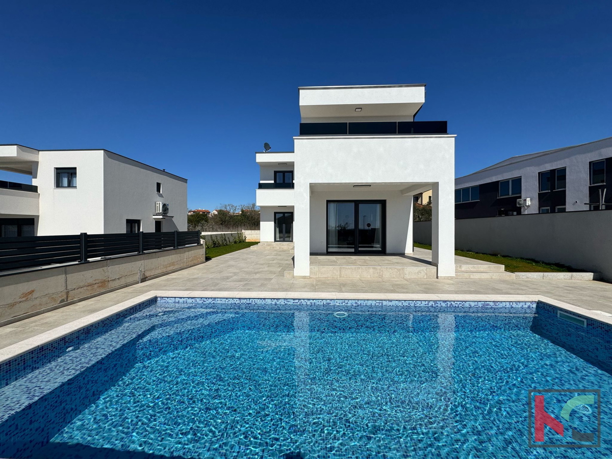 STRA, VODNJAN, KUĆA S BAZENOM 125,76M2, NOVOGRADNJA, #PRODAJA