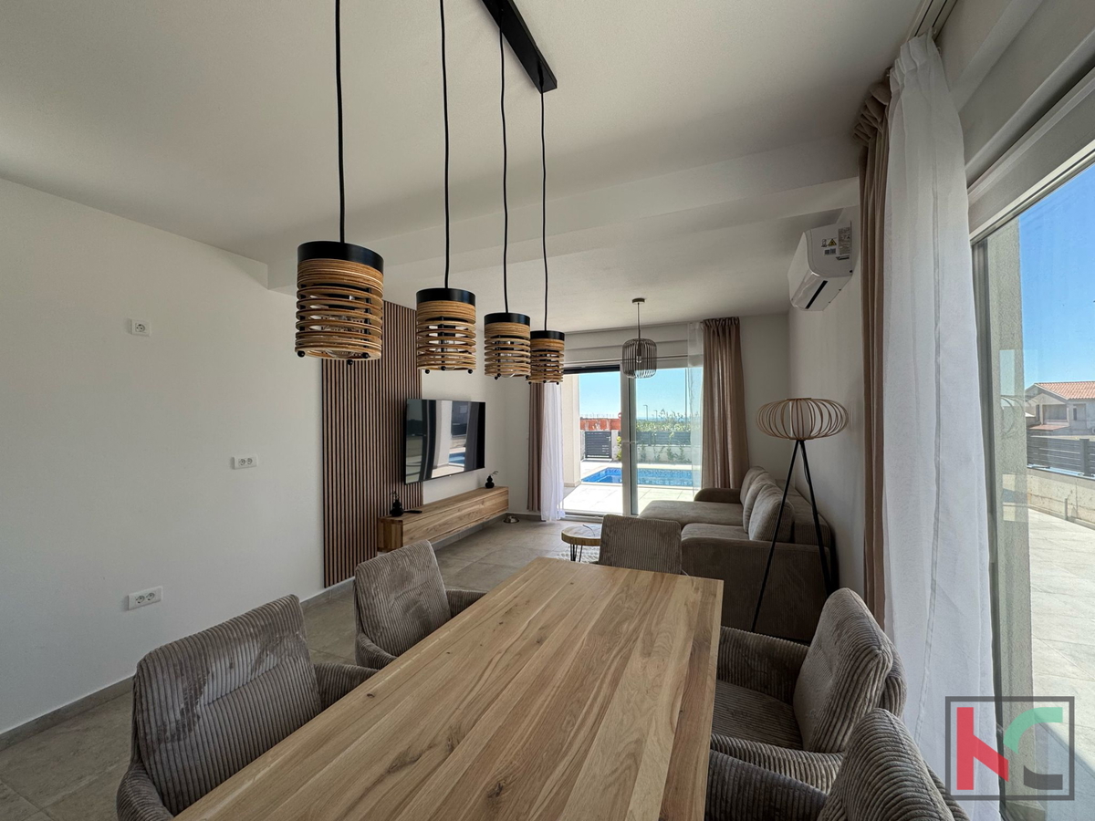 STRA, VODNJAN, KUĆA S BAZENOM 125,76M2, NOVOGRADNJA, #PRODAJA