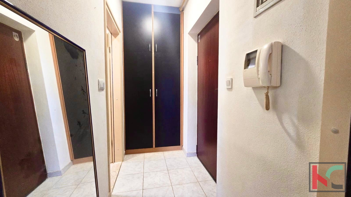 Istra, Pula, Nova Veruda, garsonjera 39,51 m2 s pogledom na morje #prodaja