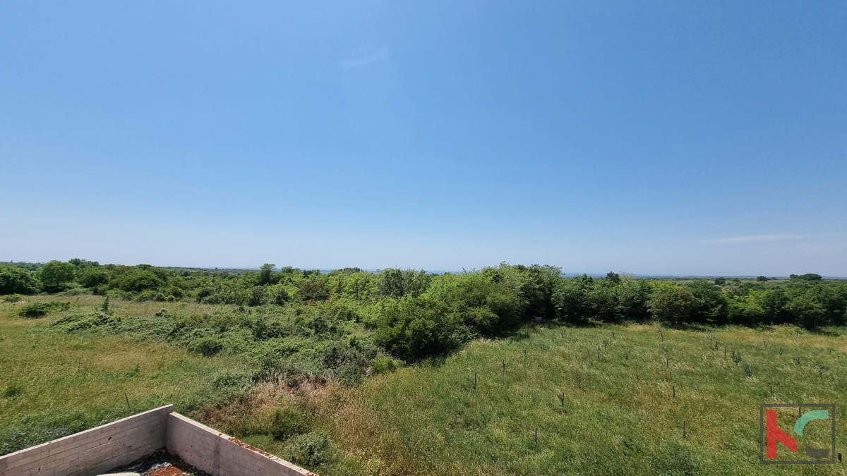 Istra, Vodnjan, Dve vili v izgradnji z bazeni in pogledom na morje