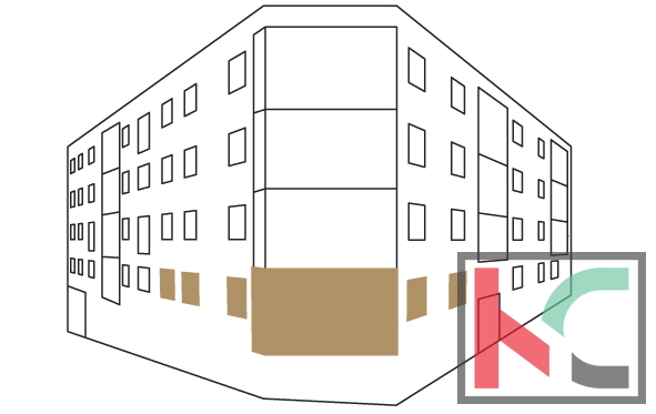 Istra, Pula, center, stanovanje 96,42m2 v novogradnji, tri sobe in loža
