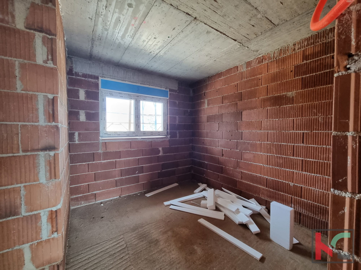 Istra, Žminj, apartma 67,66 m2 v novogradnji, pritličje z vrtom, #prodaja