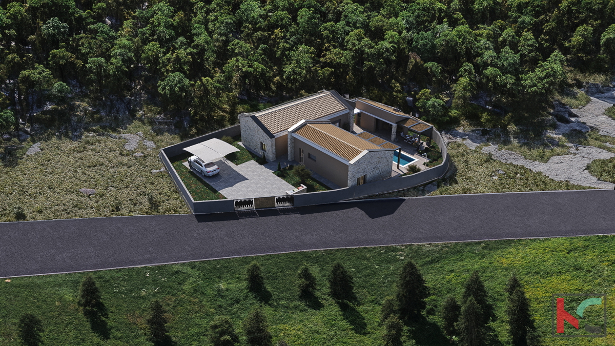 Istra, Svetvinčenat, zemljišče 760m2 z gradbenim dovoljenjem in projektom, #prodaja