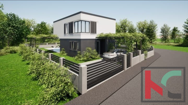 Ližnjan, gradbeno zemljišče s projektom in plačano komunalo 576m2 #prodaja
