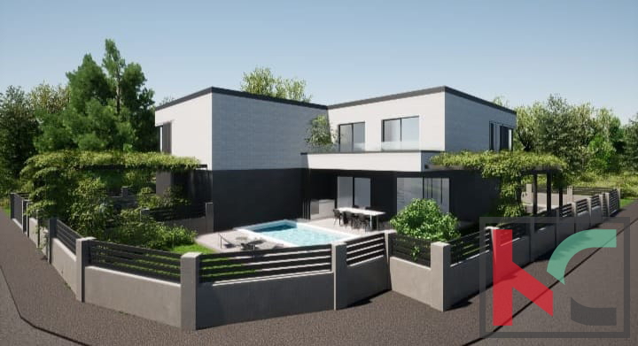 Ližnjan, gradbeno zemljišče s projektom in plačano komunalo 576m2 #prodaja