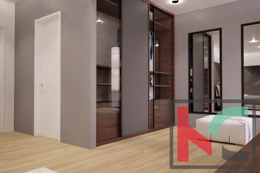 Istra, Orbanići, moderno dizajnersko opremljena vila v izgradnji 194m2