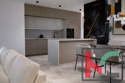 Istra, Orbanići, moderno dizajnersko opremljena vila v izgradnji 194m2