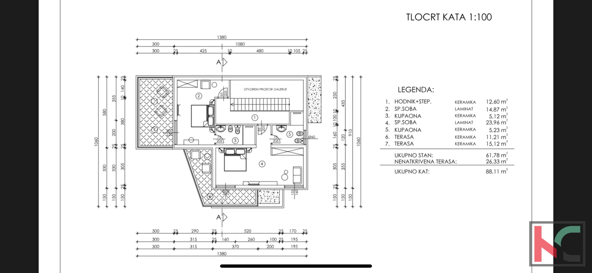 Istra, Orbanići, moderno dizajnersko opremljena vila v izgradnji 194m2