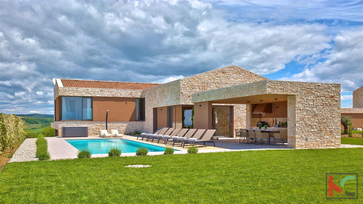 Istra, Brtonigla, luksuzna vila 324m2 z idiličnim razgledom